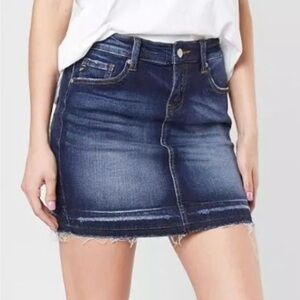 KanCan Dark Wash Mini Skirt Size 13 / 30
